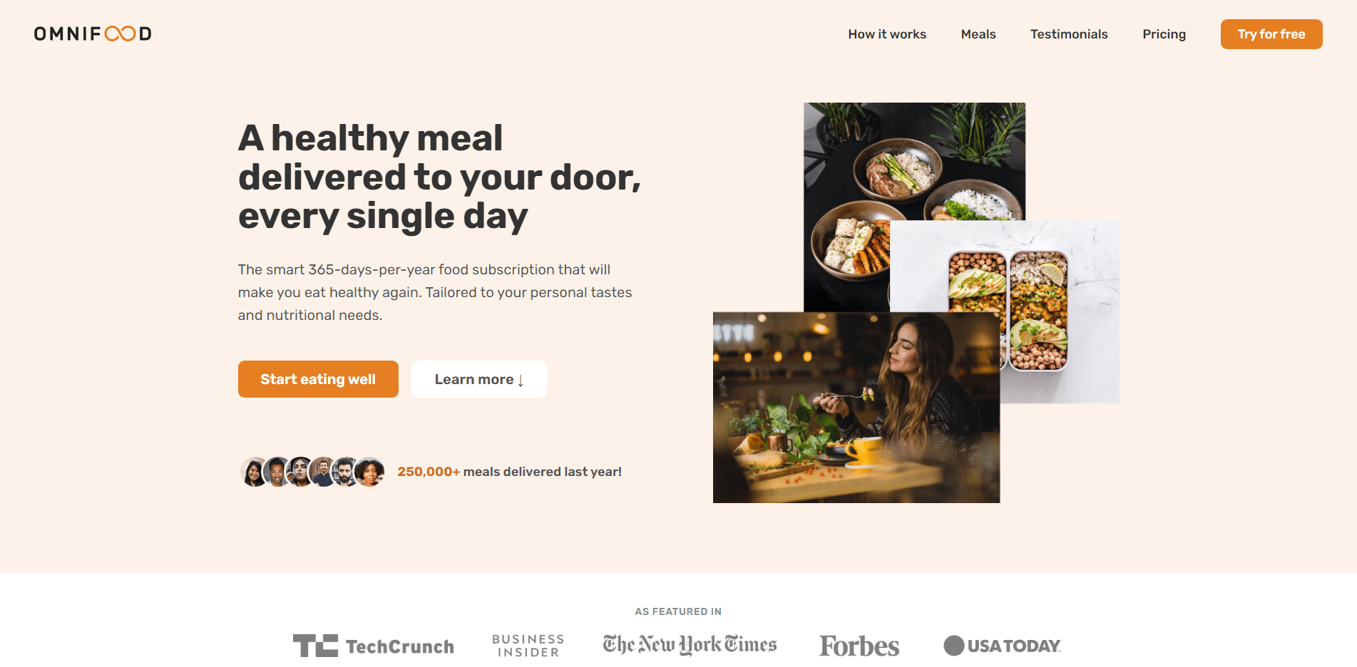 omnifood website template